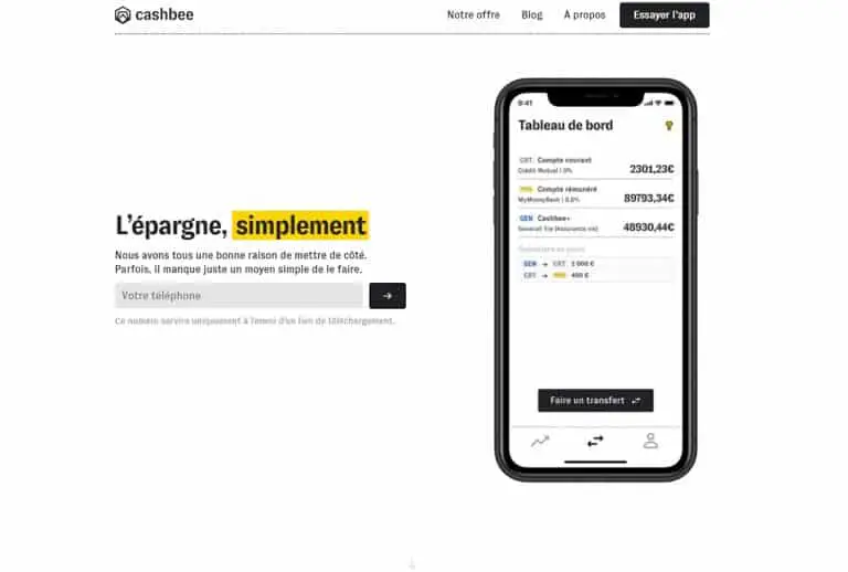 Cashbee, une application mobile pour la gestion de votre argent